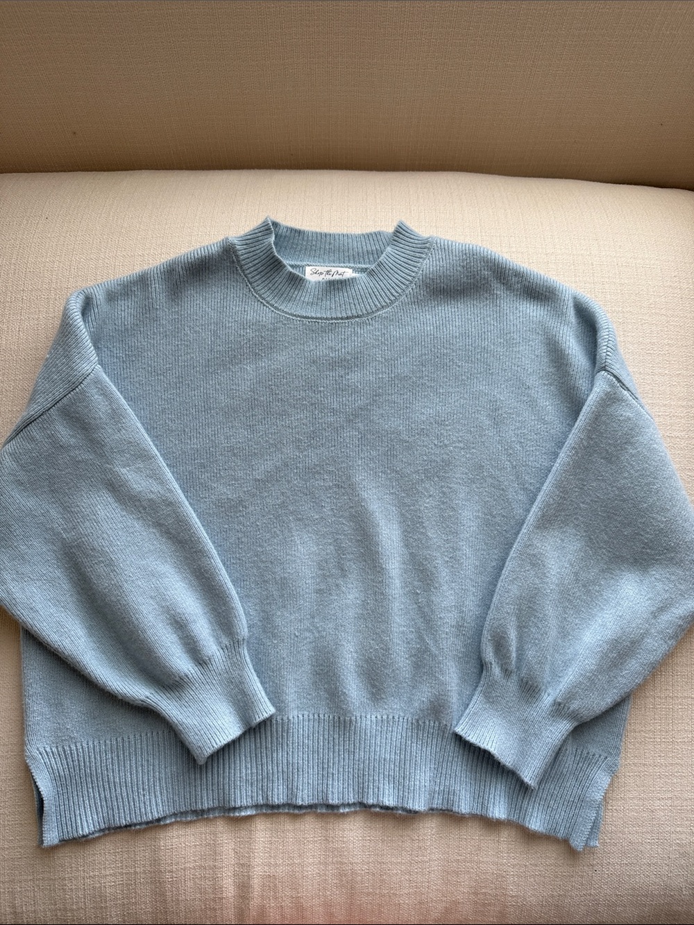Shop The Mint Girls Light Blue Cozy Crewneck Sweater 
Size 12/14